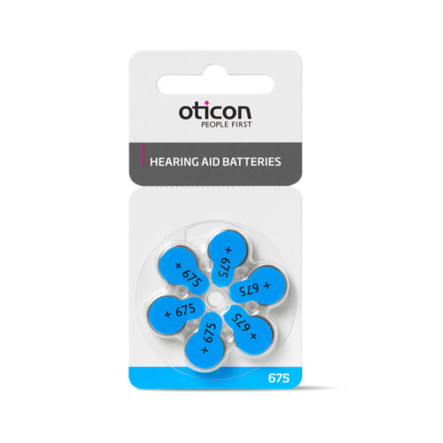 Oticon Hearing Aid Batteries size 675 card